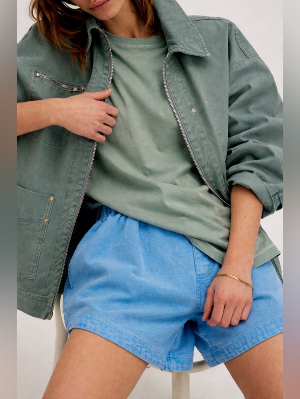 NWOT Free People We The Free Perfect Oversized Tee - Green - XL *IR* - Picture 5 of 10